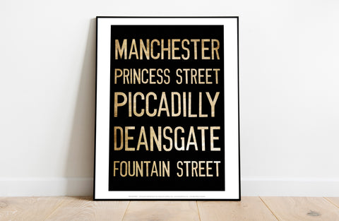 Manchester, Princess Street, Piccadilly, Art Print