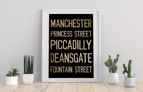 Manchester, Princess Street, Piccadilly, Art Print