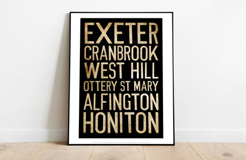 Exeter, Cranbrrok, West Hill, Art Print