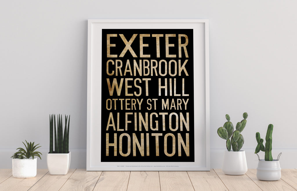 Exeter, Cranbrrok, West Hill, Art Print