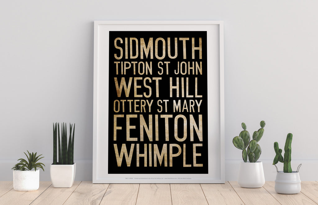 Sidmouth, Tipton St John, West Hill, Art Print