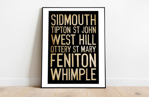 Sidmouth, Tipton St John, West Hill, Art Print