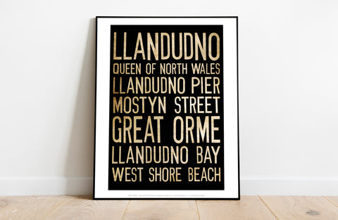 Llandudno, Queen Of North Wales, West Shore Beach Art Print