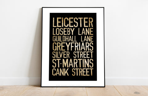 Leicester, Loseby Lane, Guildhall Lane, Art Print