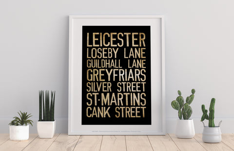 Leicester, Loseby Lane, Guildhall Lane, Art Print