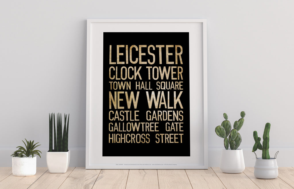 Leicester, Clock Tower, Town Hall Square, Art Print