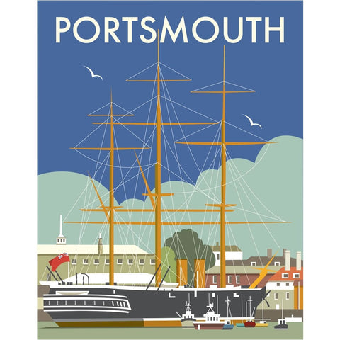 THOMPSON004: HMS Warrior, Portsmouth. 24" x 32" Matte Mounted Print
