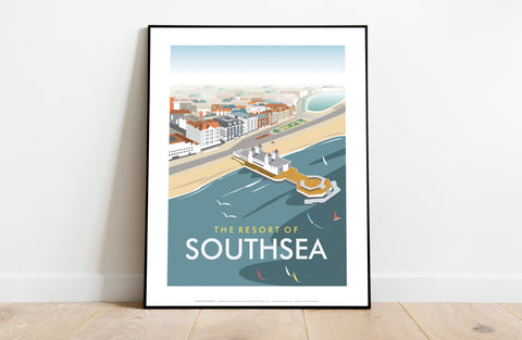 The Resort Of Southsea By Artist Dave Thompson - Art Print