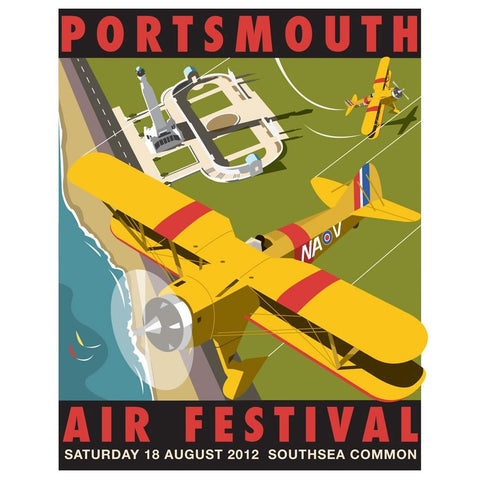 THOMPSON011: Portsmouth Air Festival. 24" x 32" Matte Mounted Print