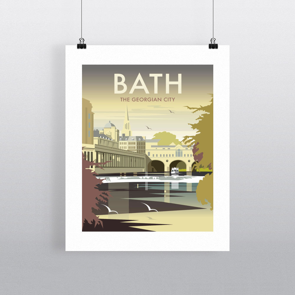 THOMPSON014: Bath, The Georgian City. 24" x 32" Matte Mounted Print