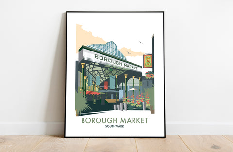Borough Market By Artist Dave Thompson - Premium Art Print