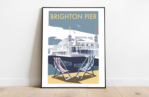Brighton Pier By Artist Dave Thompson - Premium Art Print
