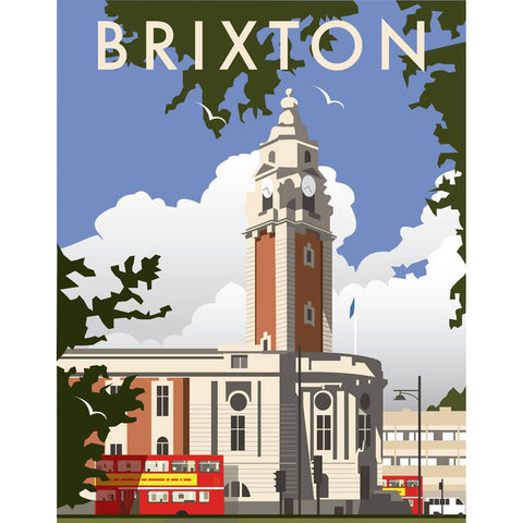 THOMPSON025: Brixton, London. 24" x 32" Matte Mounted Print