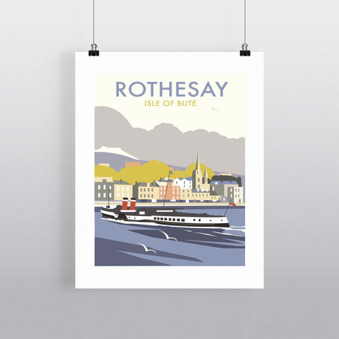 THOMPSON028: Rothesay, Isle of Bute. 24" x 32" Matte Mounted Print