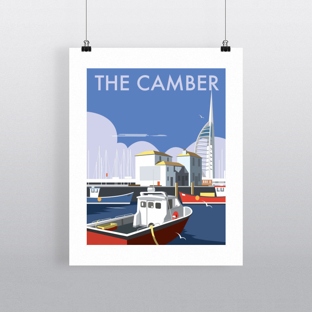 THOMPSON030: The Camber, Portsmouth. 24" x 32" Matte Mounted Print