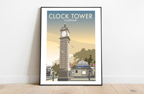 Clocktower By Artist Dave Thompson - Premium Art Print
