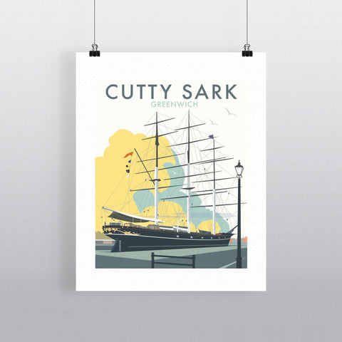 THOMPSON033: The Cutty Sark, Greenwich, London. 24" x 32" Matte Mounted Print