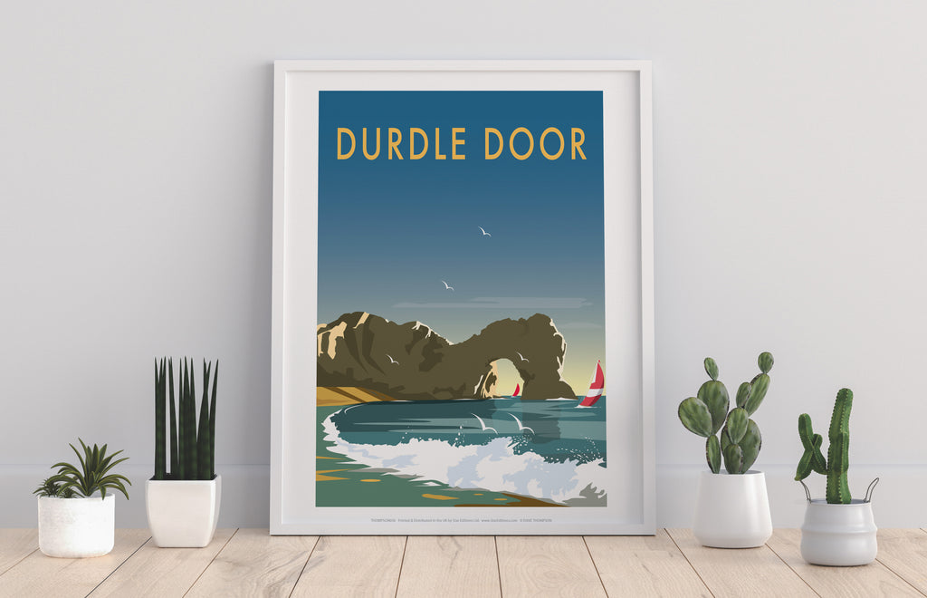 Durdle Door By Artist Dave Thompson - Premium Art Print