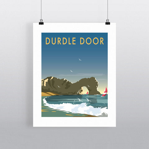 THOMPSON036: Durdle Door, Dorset. 24" x 32" Matte Mounted Print