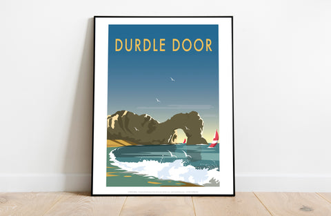 Durdle Door By Artist Dave Thompson - Premium Art Print