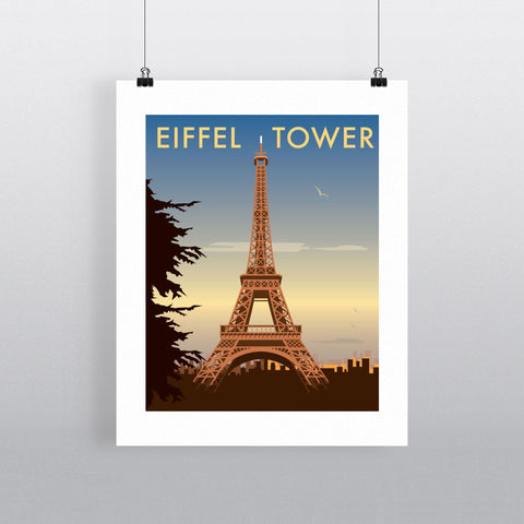 THOMPSON040: The Eiffel Tower, Paris. 24" x 32" Matte Mounted Print