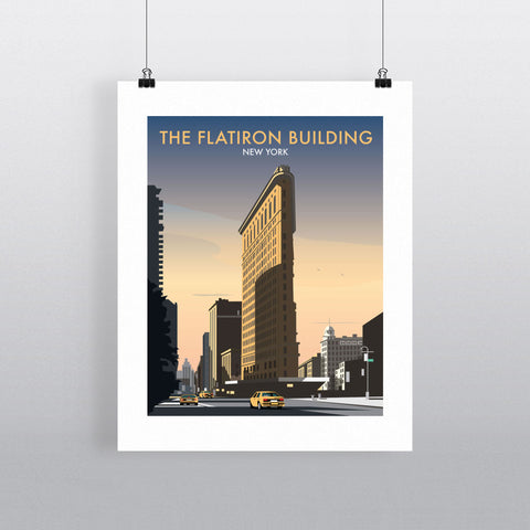 THOMPSON041: The Flatiron Building, New York. 24" x 32" Matte Mounted Print