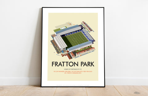 Fratton Park By Artist Dave Thompson - Premium Art Print