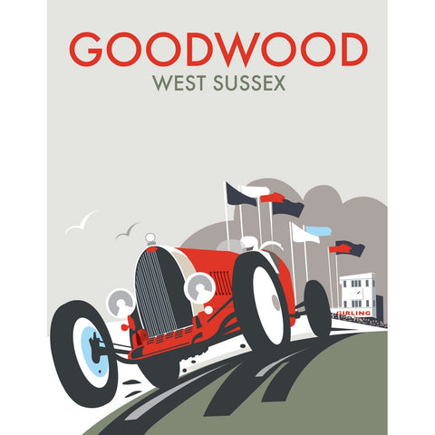 THOMPSON043: Goodwood, West Sussex. 24" x 32" Matte Mounted Print