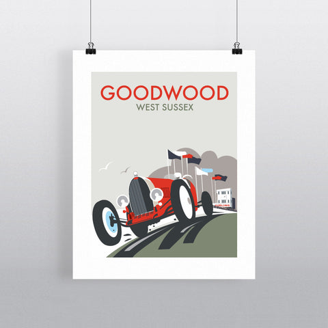 THOMPSON043: Goodwood, West Sussex. 24" x 32" Matte Mounted Print