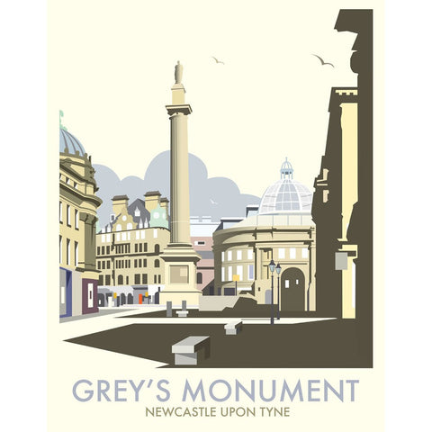 THOMPSON045: Grey's Monument, Newcastle Upon Tyne. 24" x 32" Matte Mounted Print