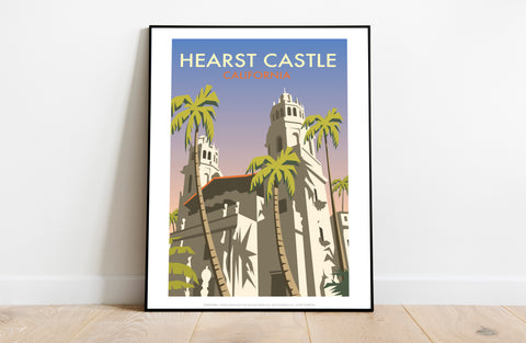 Hearst Castle By Artist Dave Thompson - Premium Art Print