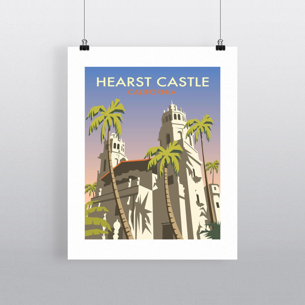THOMPSON049: Hearst Castle, California. 24" x 32" Matte Mounted Print