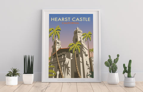 Hearst Castle By Artist Dave Thompson - Premium Art Print