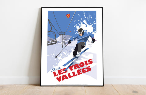 Les Trois VallÃ©es By Artist Dave Thompson - Art Print