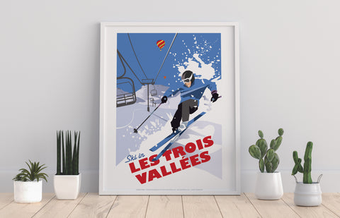Les Trois VallÃ©es By Artist Dave Thompson - Art Print