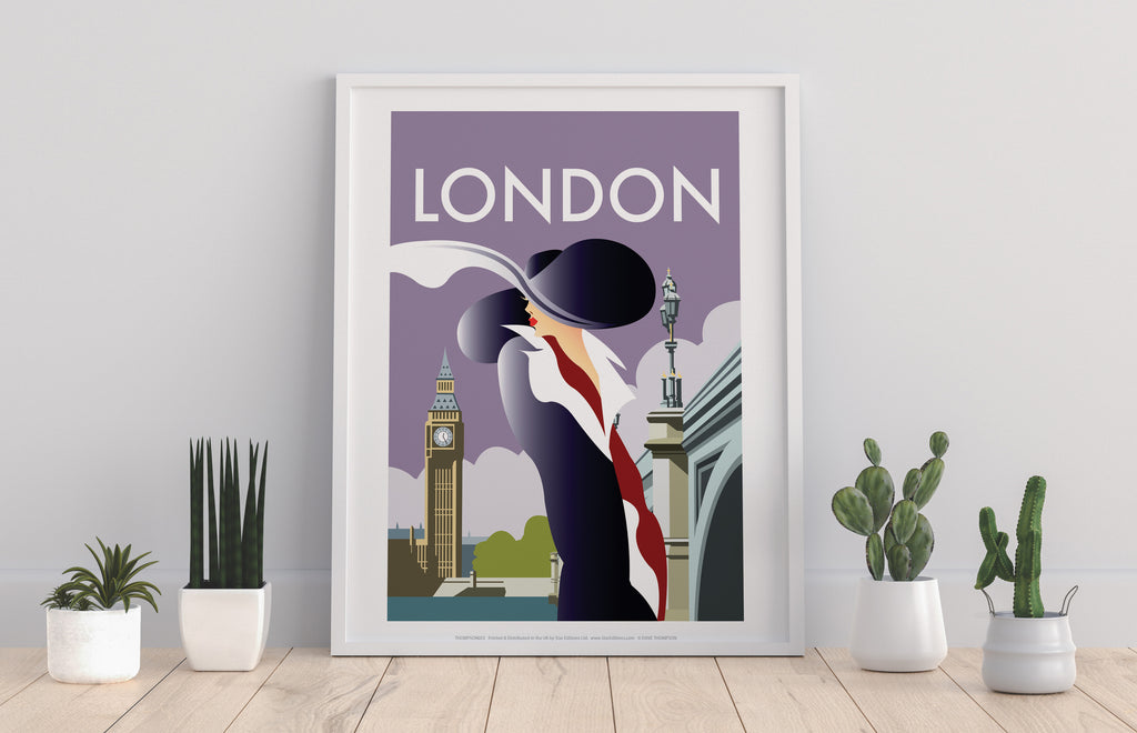 London By Artist Dave Thompson - 11X14inch Premium Art Print