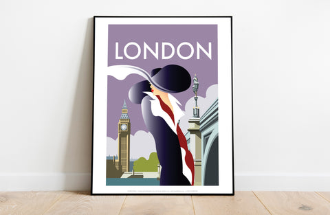 London By Artist Dave Thompson - 11X14inch Premium Art Print