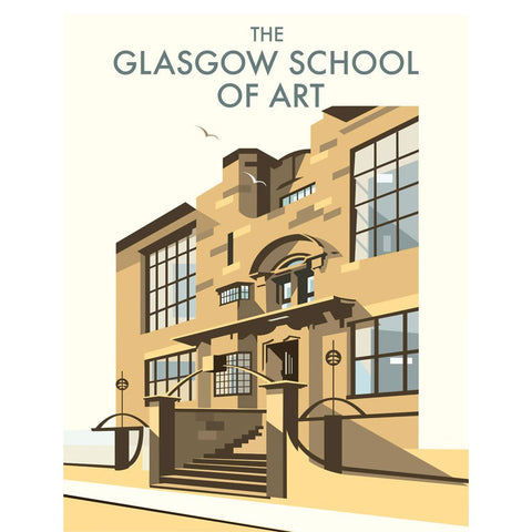 THOMPSON053: The Glasgow School of Art, Mackintosh Building. 24" x 32" Matte Mounted Print