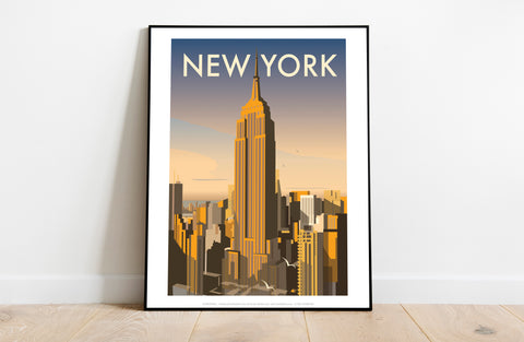 New York By Artist Dave Thompson - 11X14inch Premium Art Print