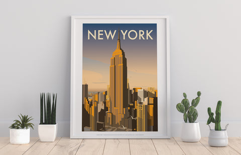 New York By Artist Dave Thompson - 11X14inch Premium Art Print