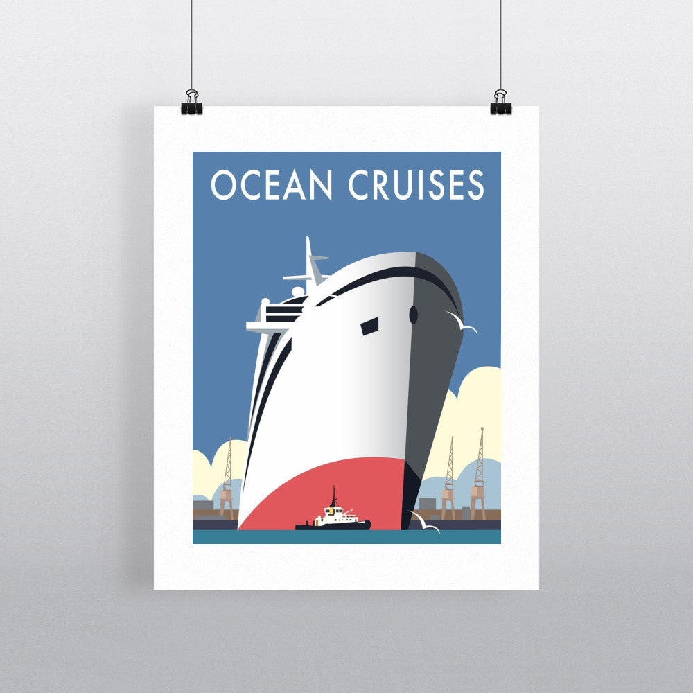 THOMPSON057: Ocean Cruises. 24" x 32" Matte Mounted Print