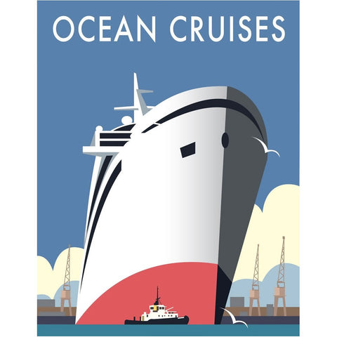 THOMPSON057: Ocean Cruises. 24" x 32" Matte Mounted Print