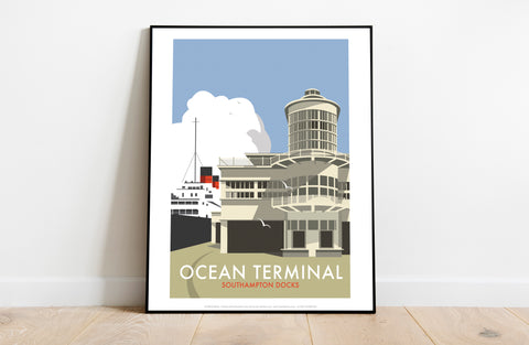Ocean Terminal By Artist Dave Thompson - Premium Art Print