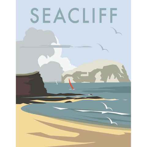 THOMPSON065: Seacliff, East Lothian. 24" x 32" Matte Mounted Print