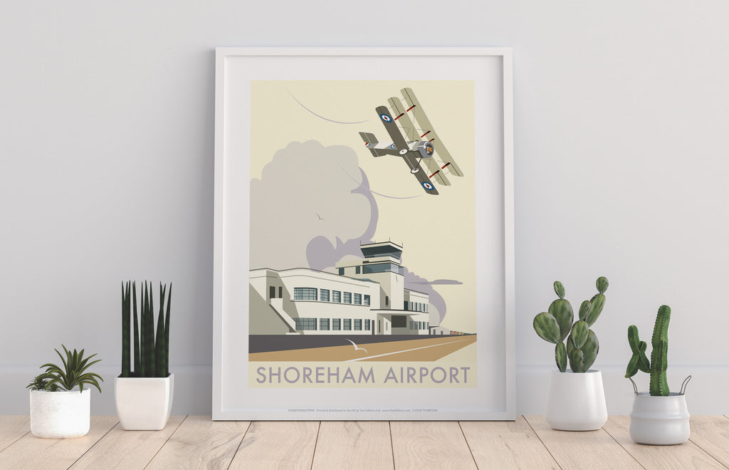 Shoreham Airport By Artist Dave Thompson - 11X14inch Premium Art Print