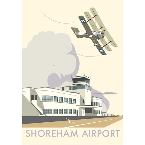 THOMPSON067: Shoreham Airport, West Sussex. 24" x 32" Matte Mounted Print