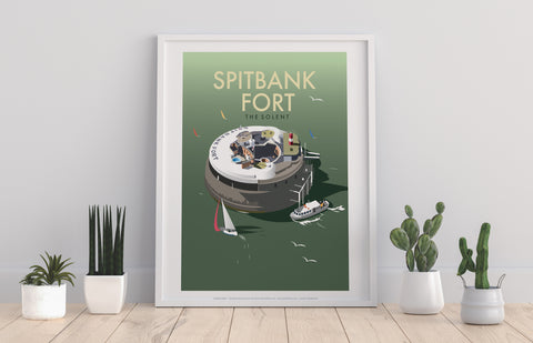 Spitbank Fort By Artist Dave Thompson - Premium Art Print