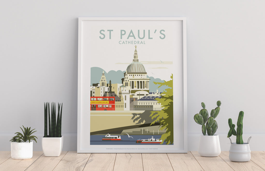 St Paul's By Artist Dave Thompson - 11X14inch Premium Art Print