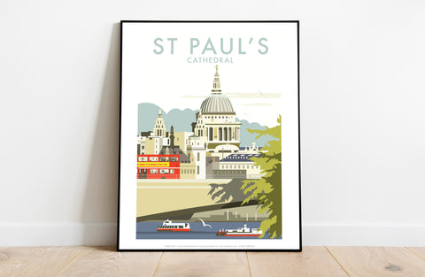St Paul's By Artist Dave Thompson - 11X14inch Premium Art Print