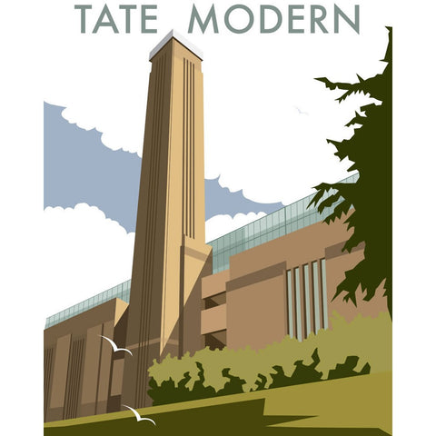 THOMPSON073: The Tate Modern, London. 24" x 32" Matte Mounted Print